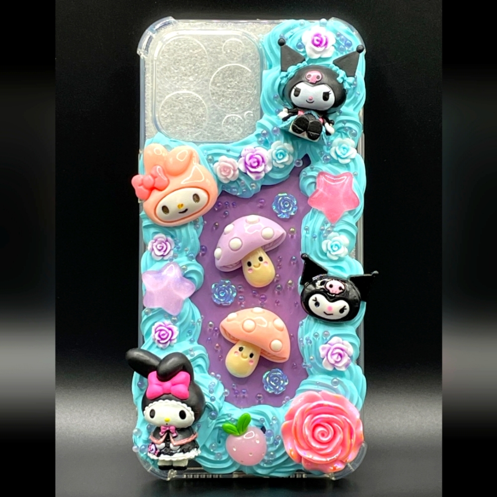 Decoden Phone Case Sanrio Kuromi Melody